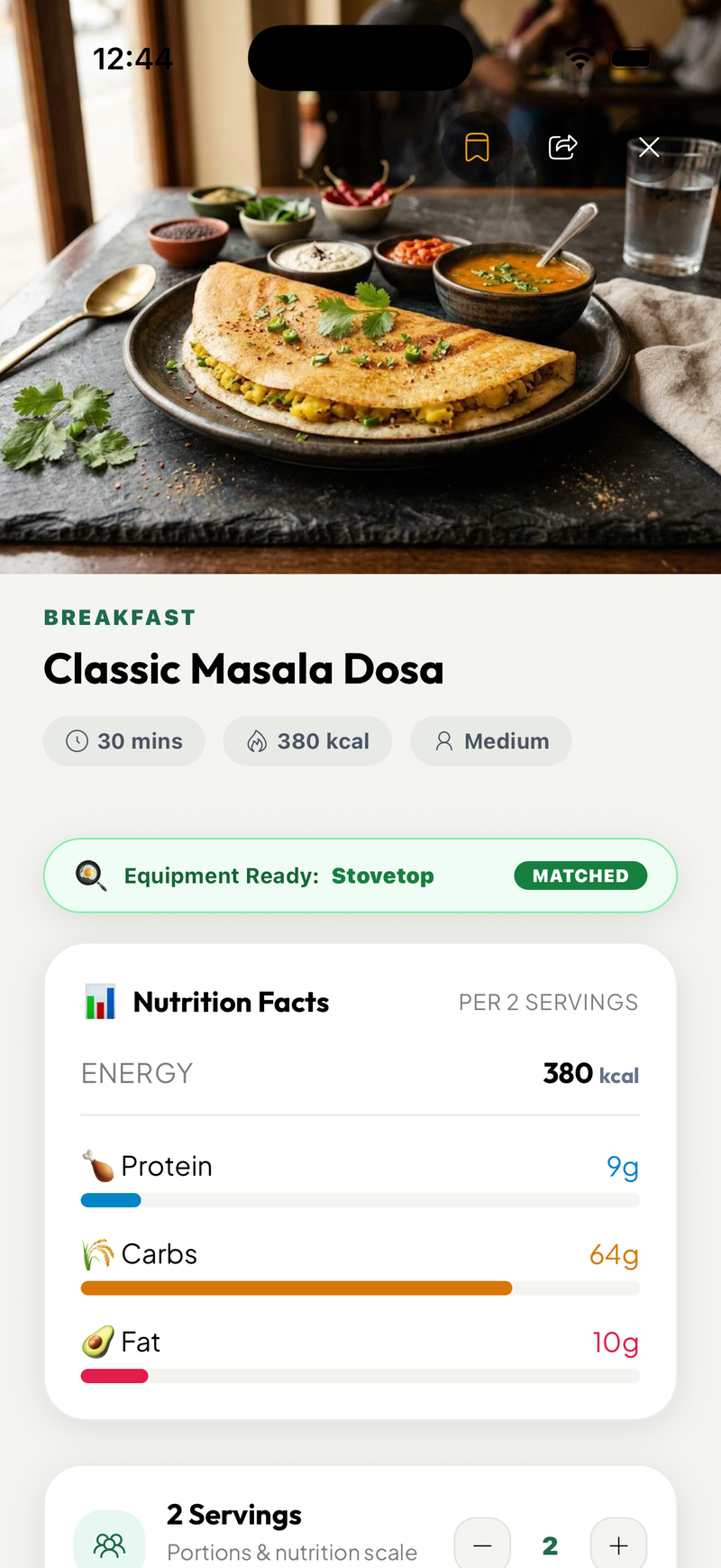 Kitchpe Recipe View